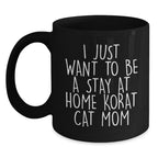 Korat Cat Lovers Funny Gift Black Coffee Mugs from Family for Christmas Unique Presents