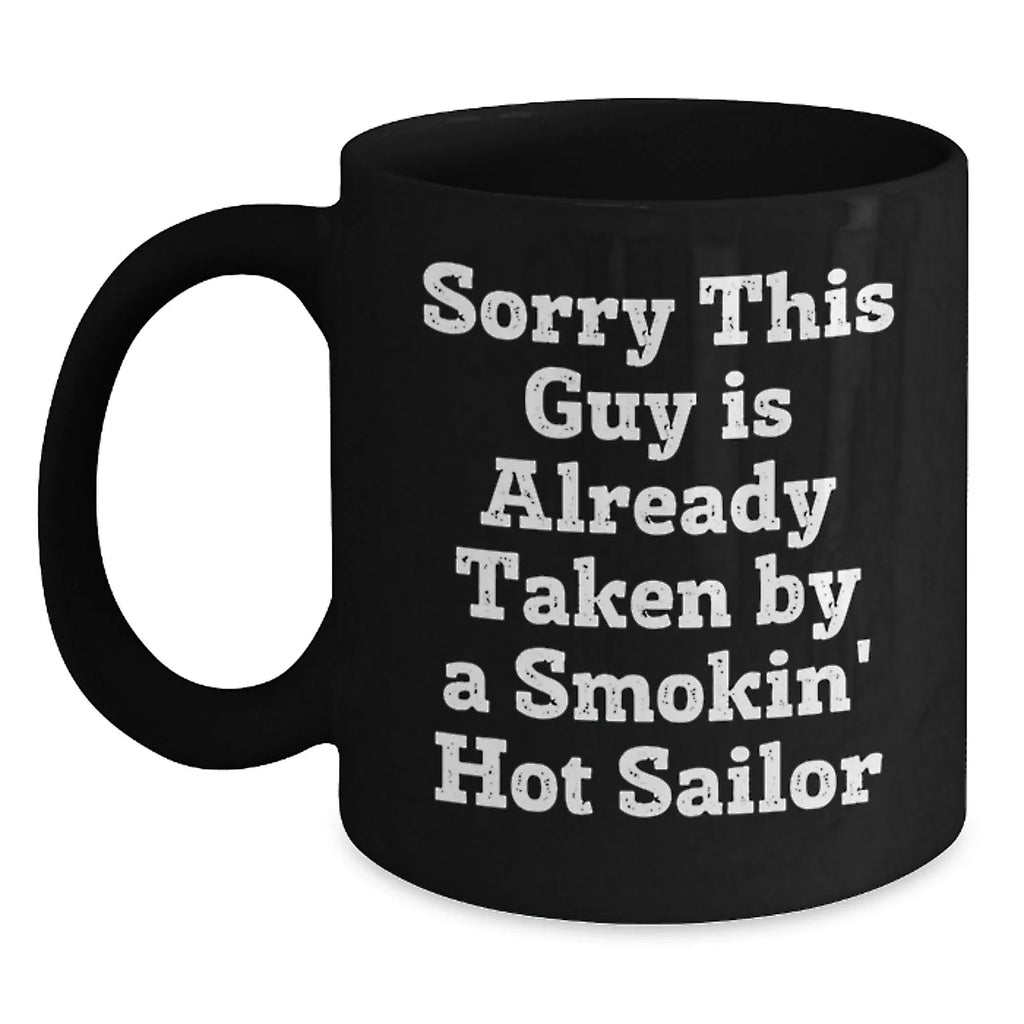 Funny Sailor Gifts from Men to Friends - Sailor Black Coffee Mug for Christmas Unique Gifts