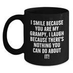 Funny Grampy Gifts for Him Birthday Unique Black Coffee Mugs - Gifts from Men to Grampy - Main