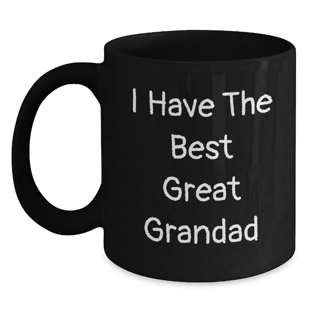 Funny Grandad Quotes Gifts from Family to Grandad Black Coffee Mug - Perfect Graduation Unique Gifts for Grandad Men - Main
