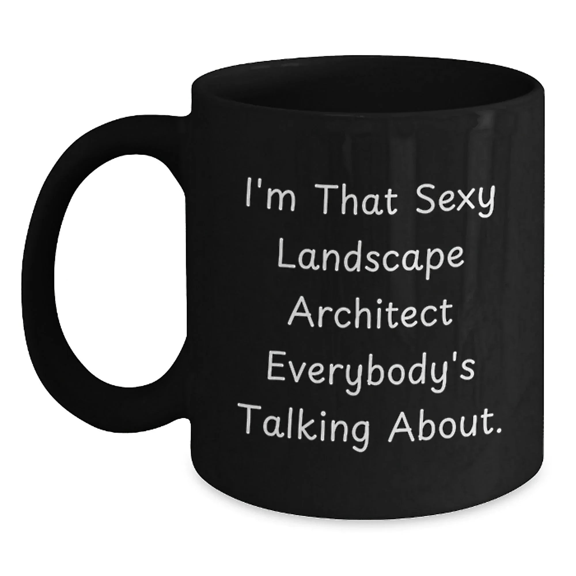 Unique Gifts for Landscape Architect Friends, Funny Landscape Architect Black Coffee Mug, Christmas Unique Gifts from Friends