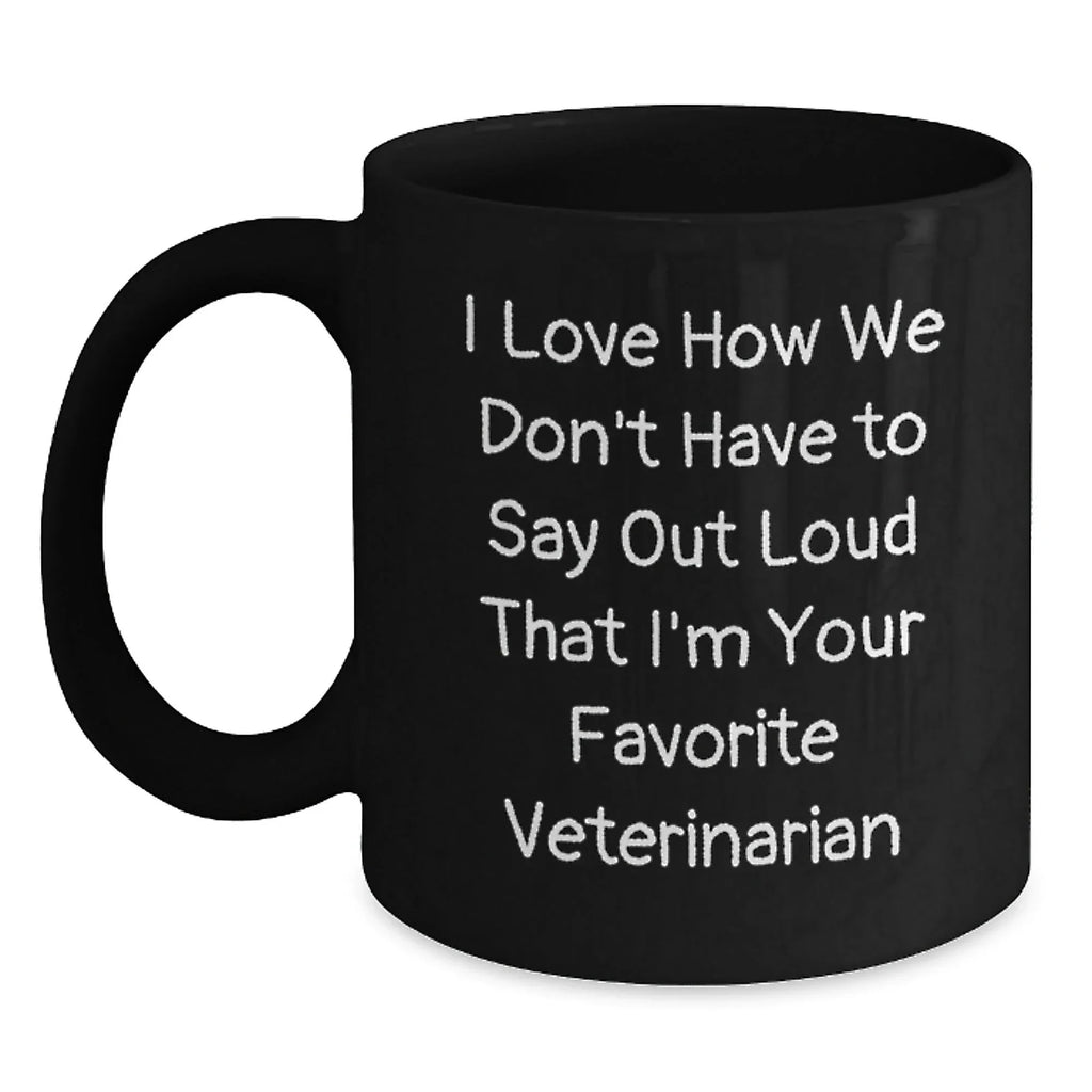 Funny Veterinarian Gifts from Friends to Favorite Men or Women Black Coffee Mugs for Christmas Unique Presents
