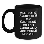 Funny Cardigan Welsh Corgi Dog Gifts from Friends for Birthday Unique Mugs for Coffee Lovers - Main