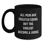 Judge Keepsake Black Coffee Mug for Him Graduation Gift with 11oz - Main