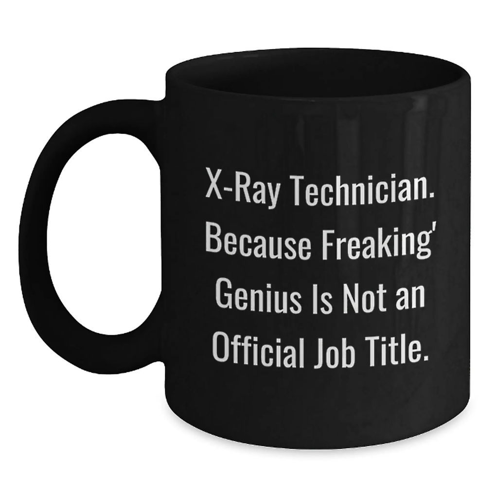 X-Ray Technician Keepsake Black Coffee Mug for Him Birthday Gift - Main