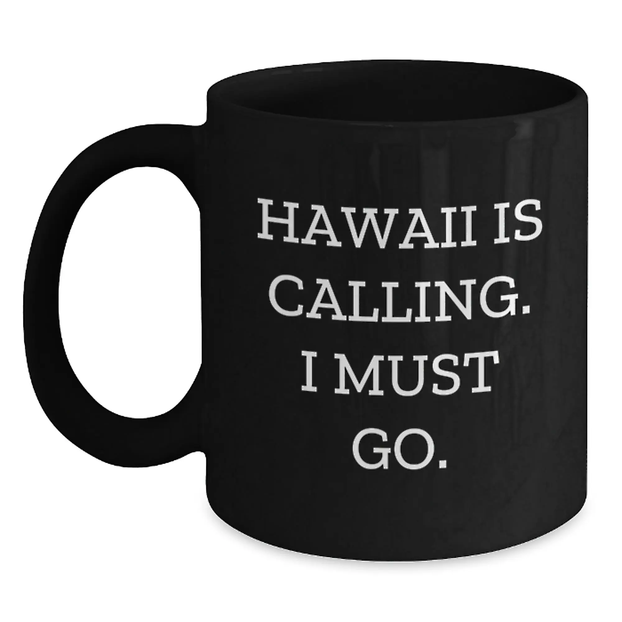 Hawaii Black Coffee Mug Gifts for Men Friends Birthday Unique Ideas - Main