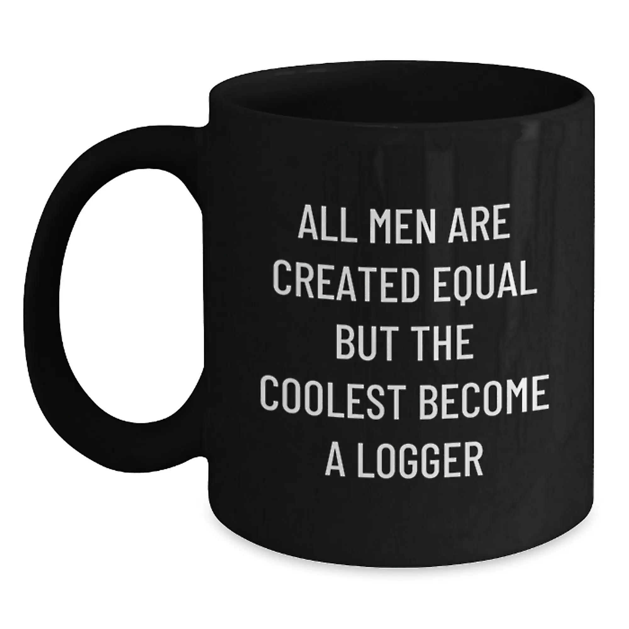 Birthday Gift Logger Keepsake Black Coffee Mug for Her - Main