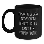 Law Enforcement Keepsake Mug for Him Birthday Gift - Main