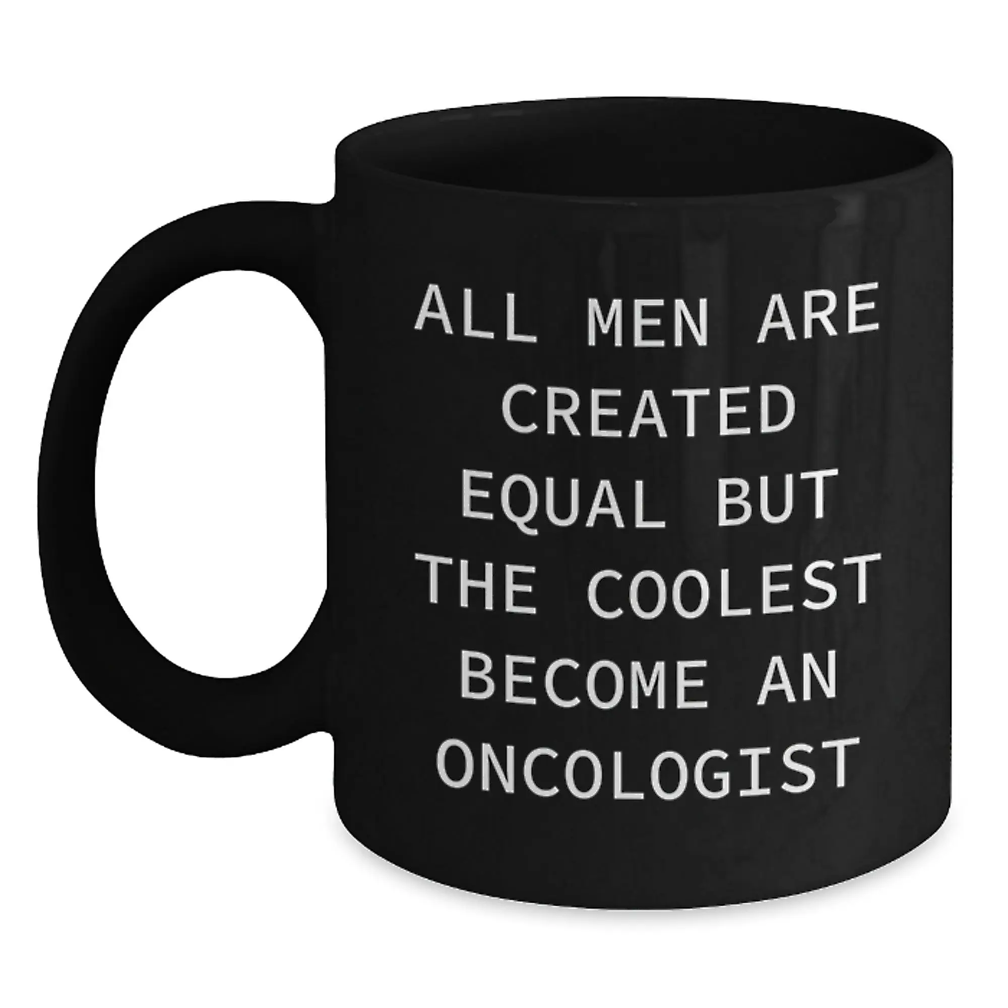 Oncologist Keepsake Black Coffee Mug for Him Surprise Birthday Gift - Main