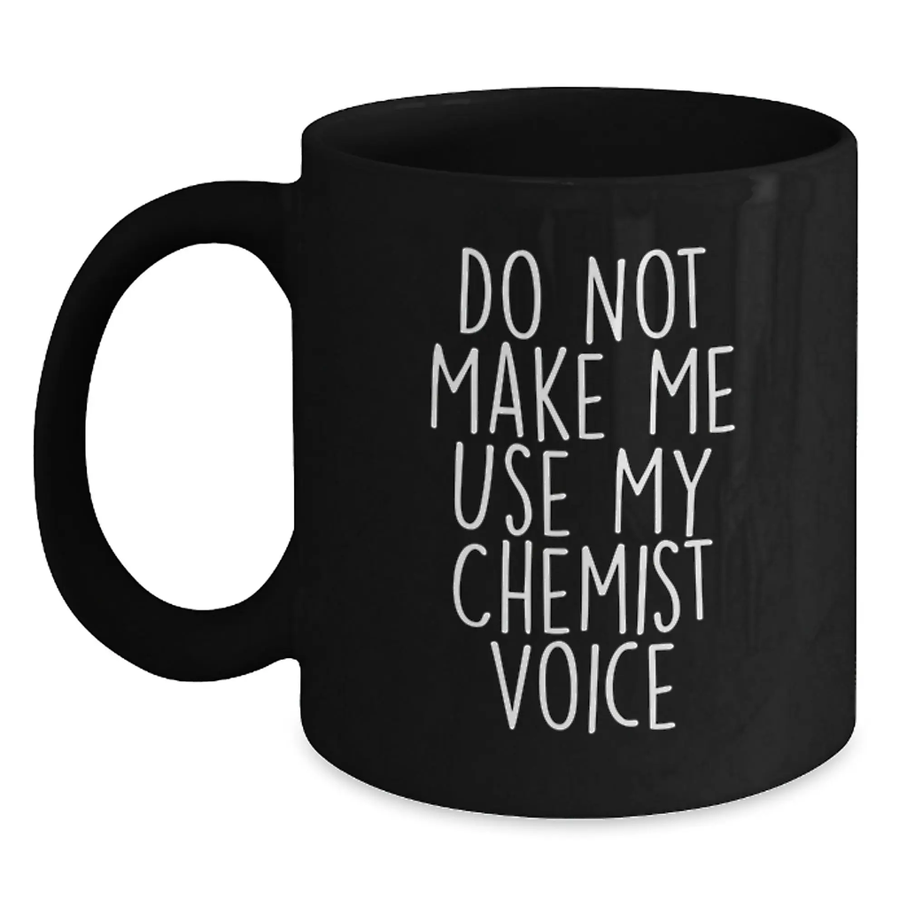 Birthday Gift Chemist Black Coffee Mug for Her – Premium Present - Main
