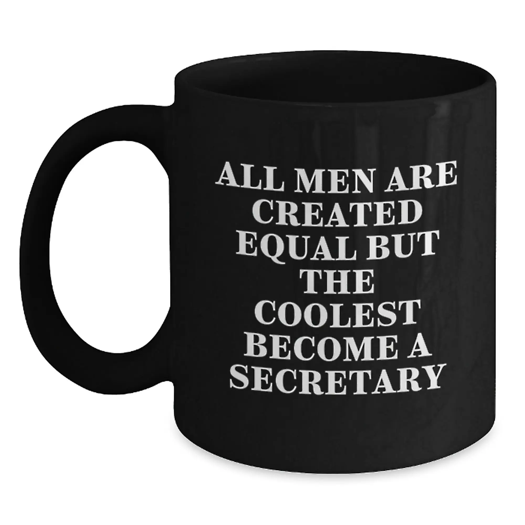 Birthday Gift for Her Secretary Keepsake Black Coffee Mug Present - Main