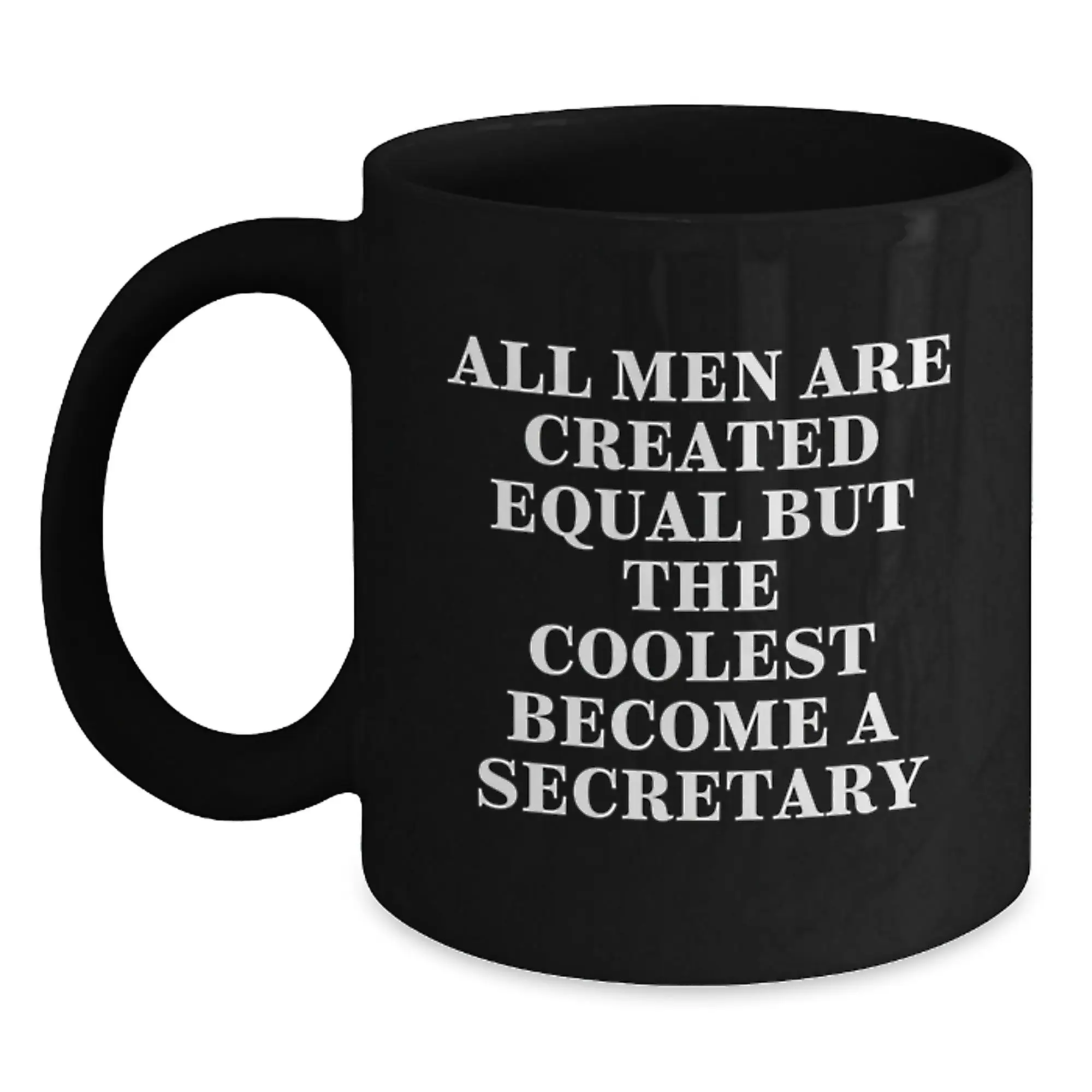 Birthday Gift for Her Secretary Keepsake Black Coffee Mug Present - Main