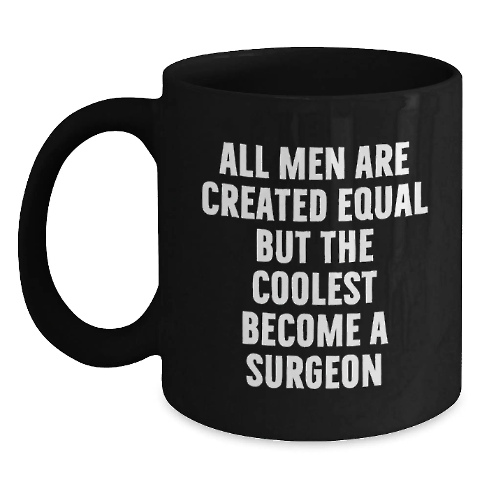 Funny Surgeon Gifts for Men, Black Coffee Mug, Graduation Unique Gifts from Friends - Main
