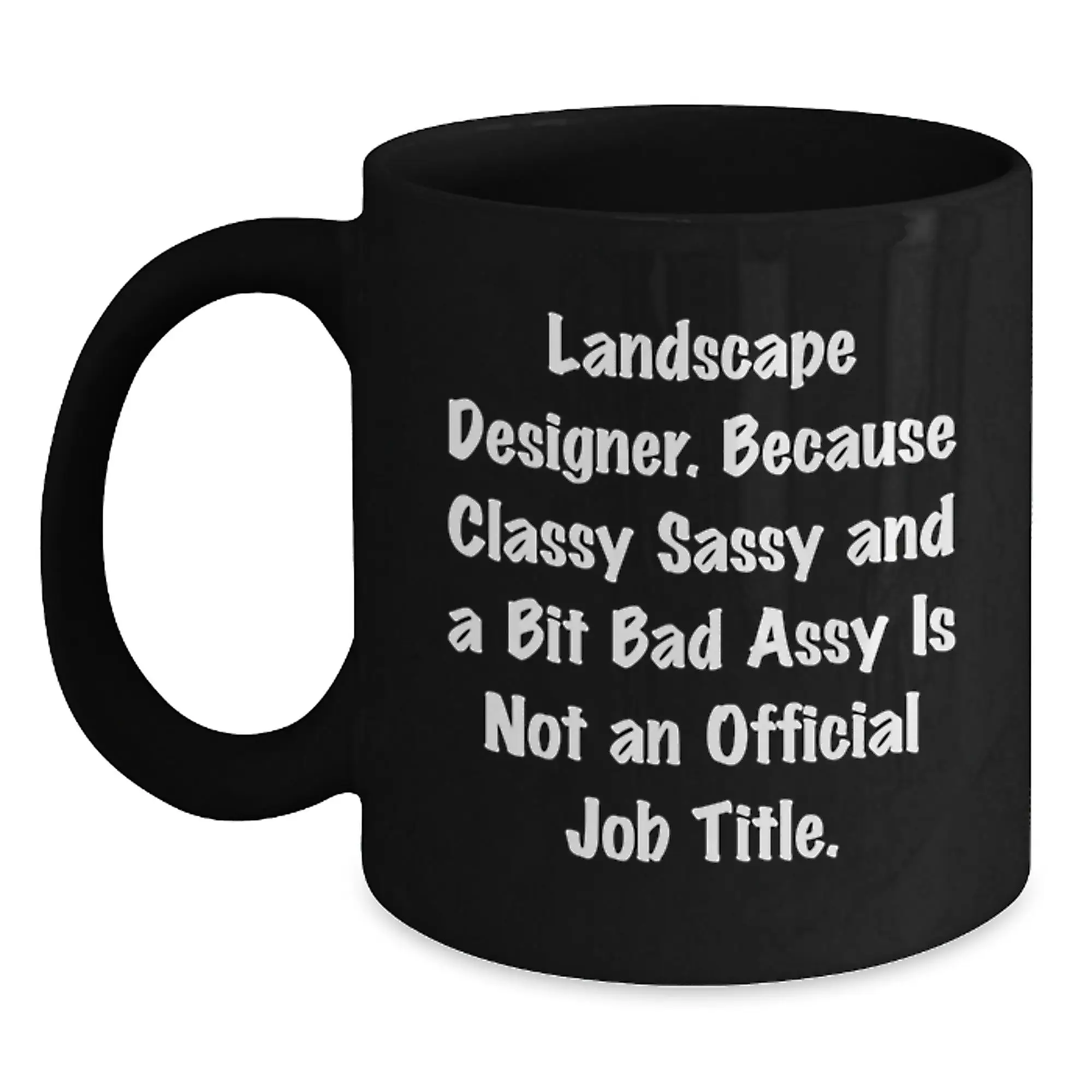 Landscape Designer Black Coffee Mug Novelty Birthday Gift for Friends - Main