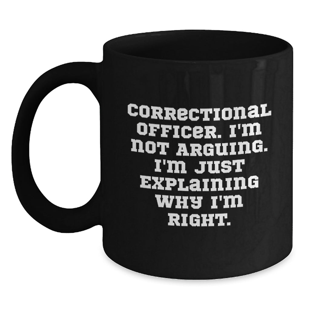 Correctional Officer Gift for Him - A Righteous Keepsake Coffee Mug - Main