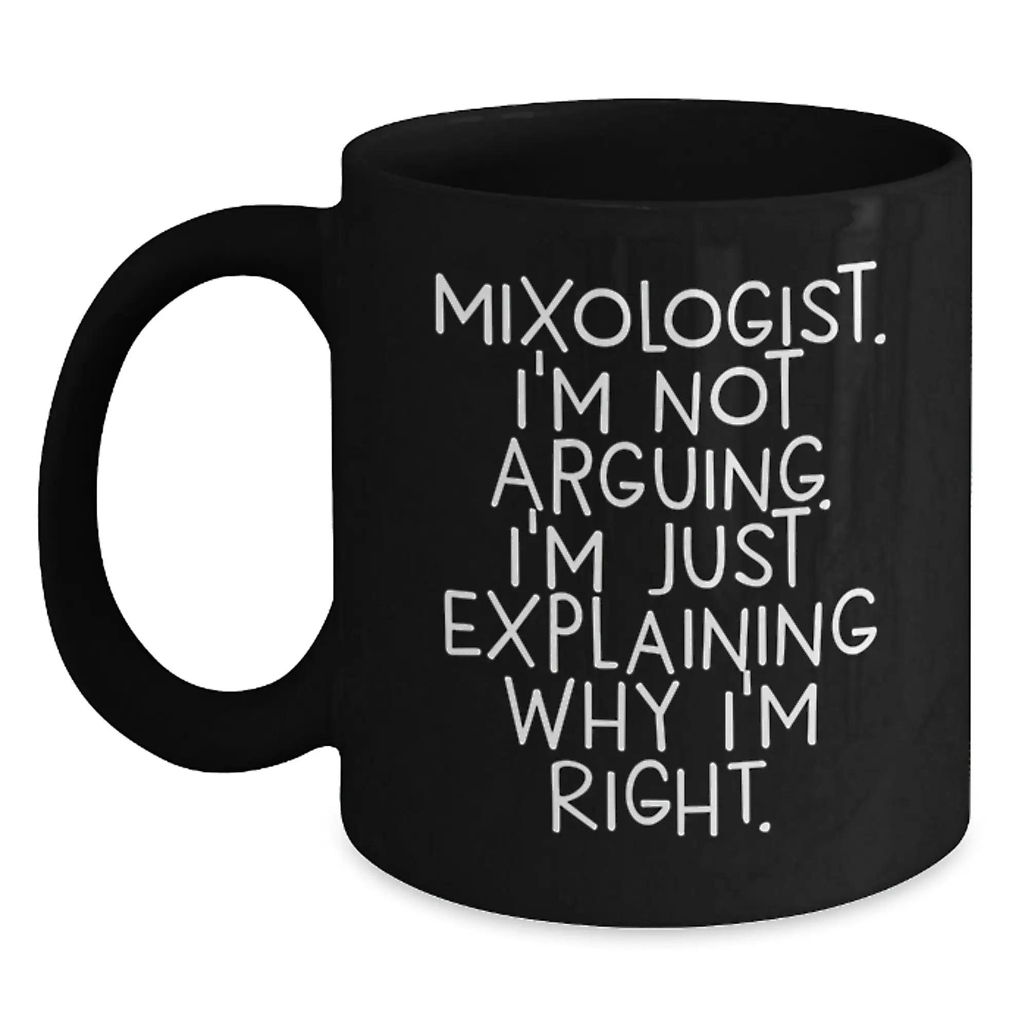 Mixologist Keepsake Black Coffee Mug for Him Birthday Gift - Main
