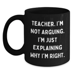 Teacher Keepsake Mug for Him – Birthday Gift – 11oz Ceramic Microwave - Main