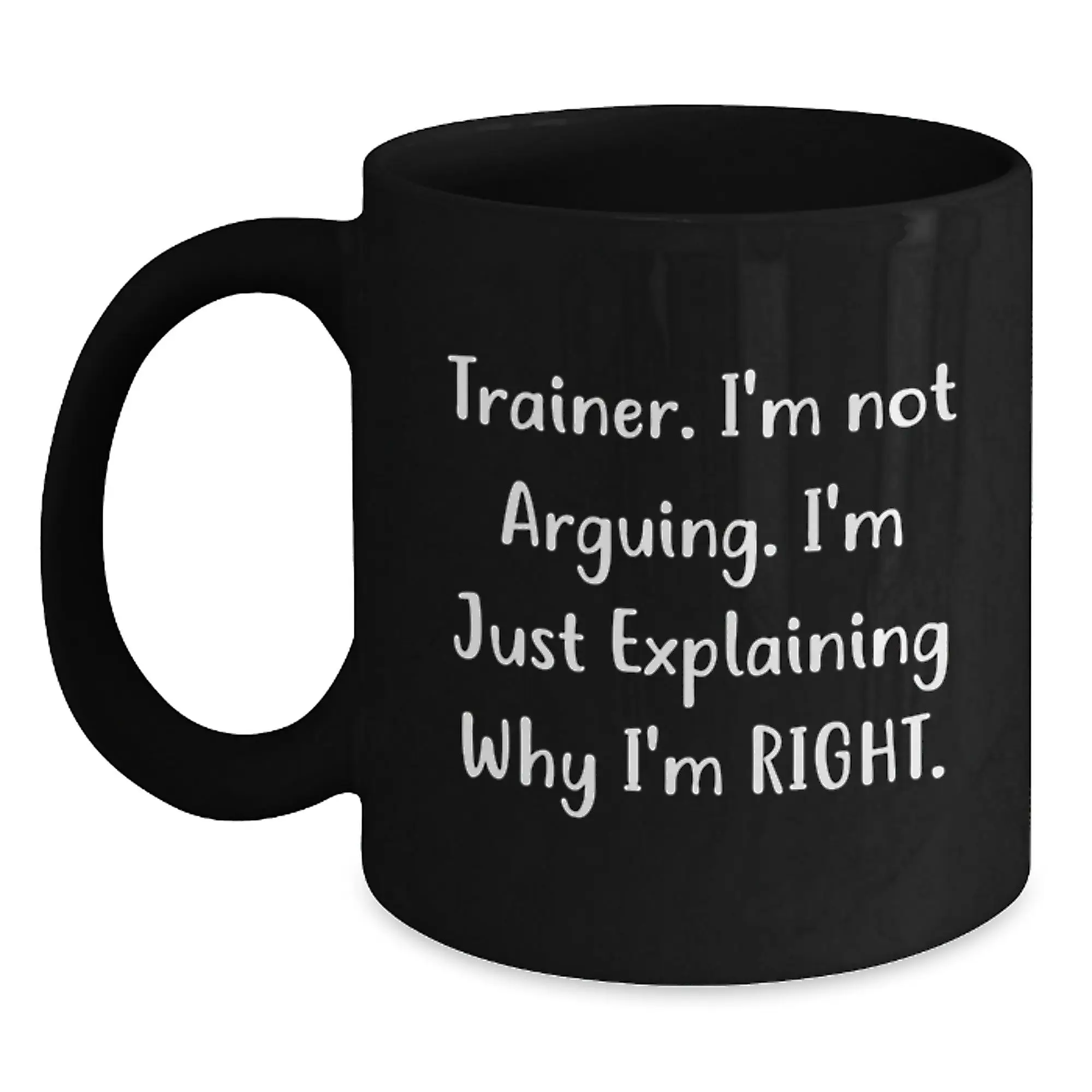 Trainer Keepsake Black Coffee Mug for Him Birthday Gift - Main