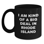 Rhode Island Keepsake Black Coffee Mug 11oz for Him Birthday Gift - Main