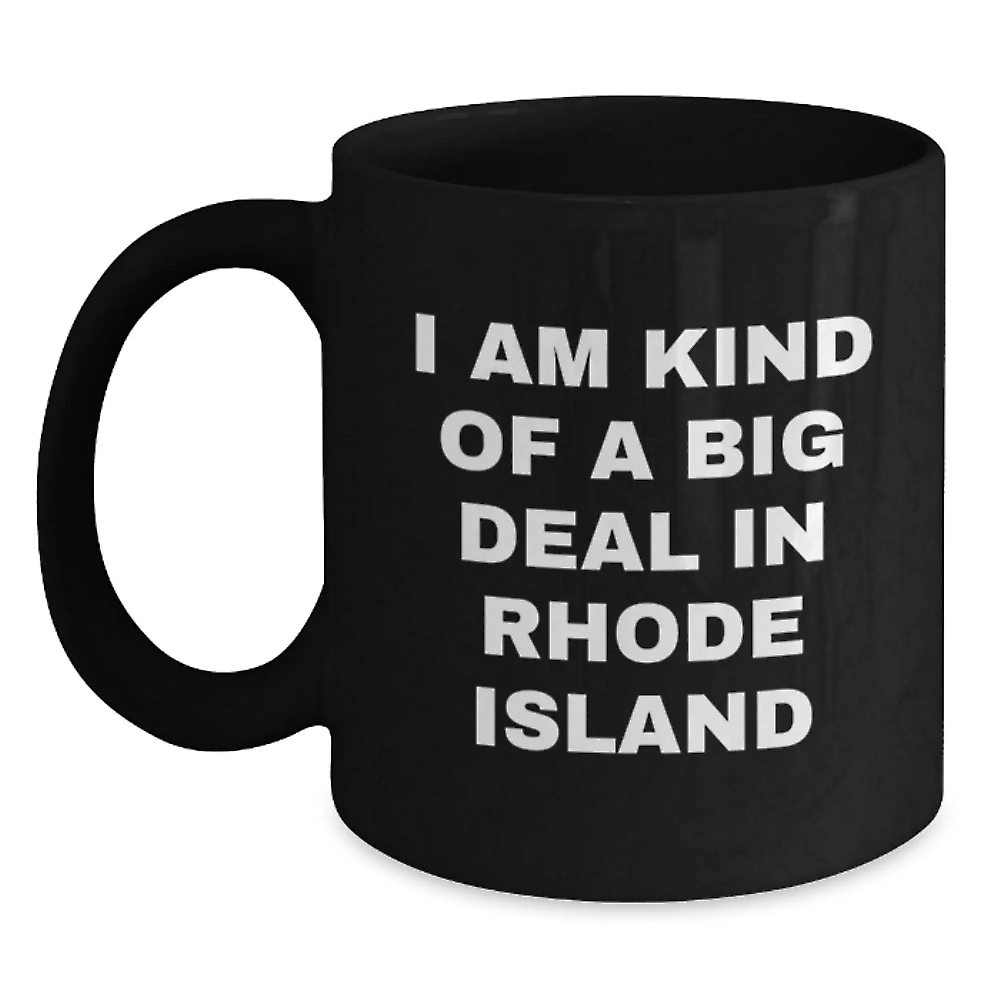 Rhode Island Keepsake Black Coffee Mug 11oz for Him Birthday Gift - Main