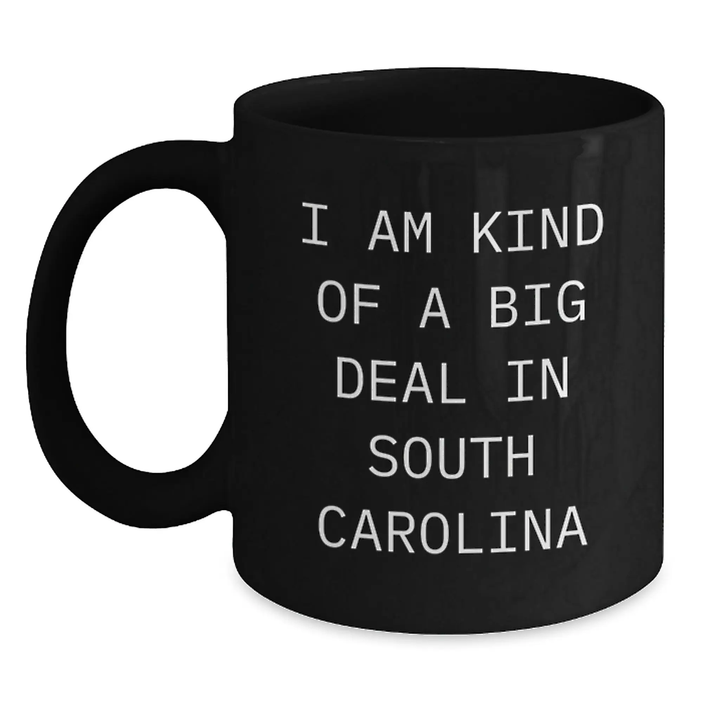 South Carolina Keepsake Black Coffee Mug for Him Graduation Gift - Main