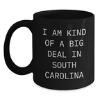 South Carolina Keepsake Black Coffee Mug for Him Graduation Gift - Main