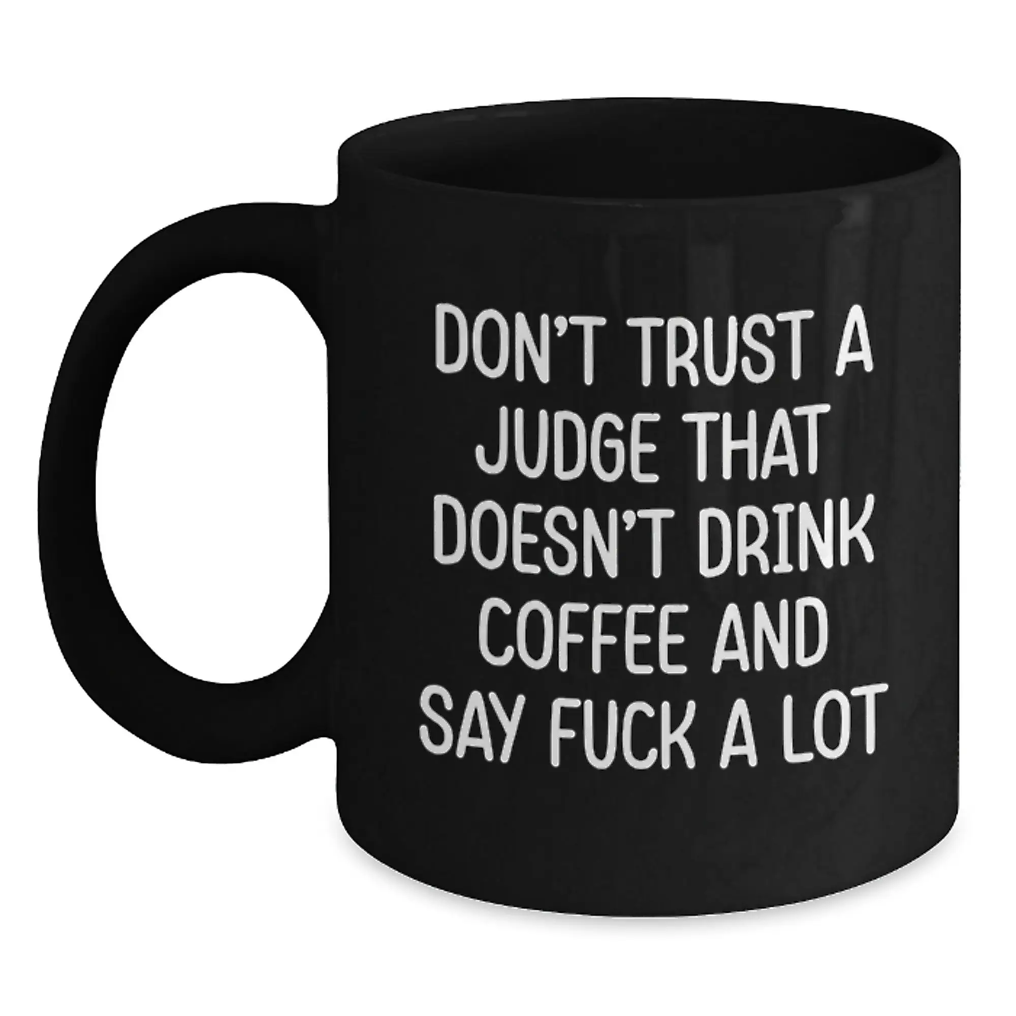 Birthday Gift Judge Black Coffee Mug for Her Daily Fun Present - Main