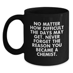 Funny Chemist Gifts Black Coffee Mugs Valentine's Presents from Friends for Chemist