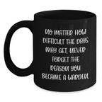 Warden Humor Funny Inspirational Gifts for Men Women Friends from Family Valentine's Black Coffee Mug - Main