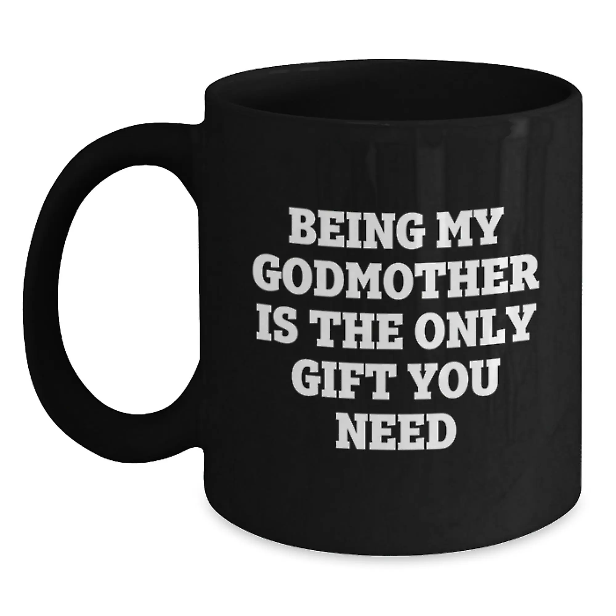Funny Godmother Black Coffee Mugs Gifts from Family for Graduation Unique Gift Ideas - Main