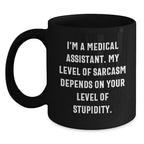 Funny Medical Assistant Gifts for Men - I'm A Medical Assistant Gifts from Friends, Black Coffee Mug, Christmas Unique Gifts