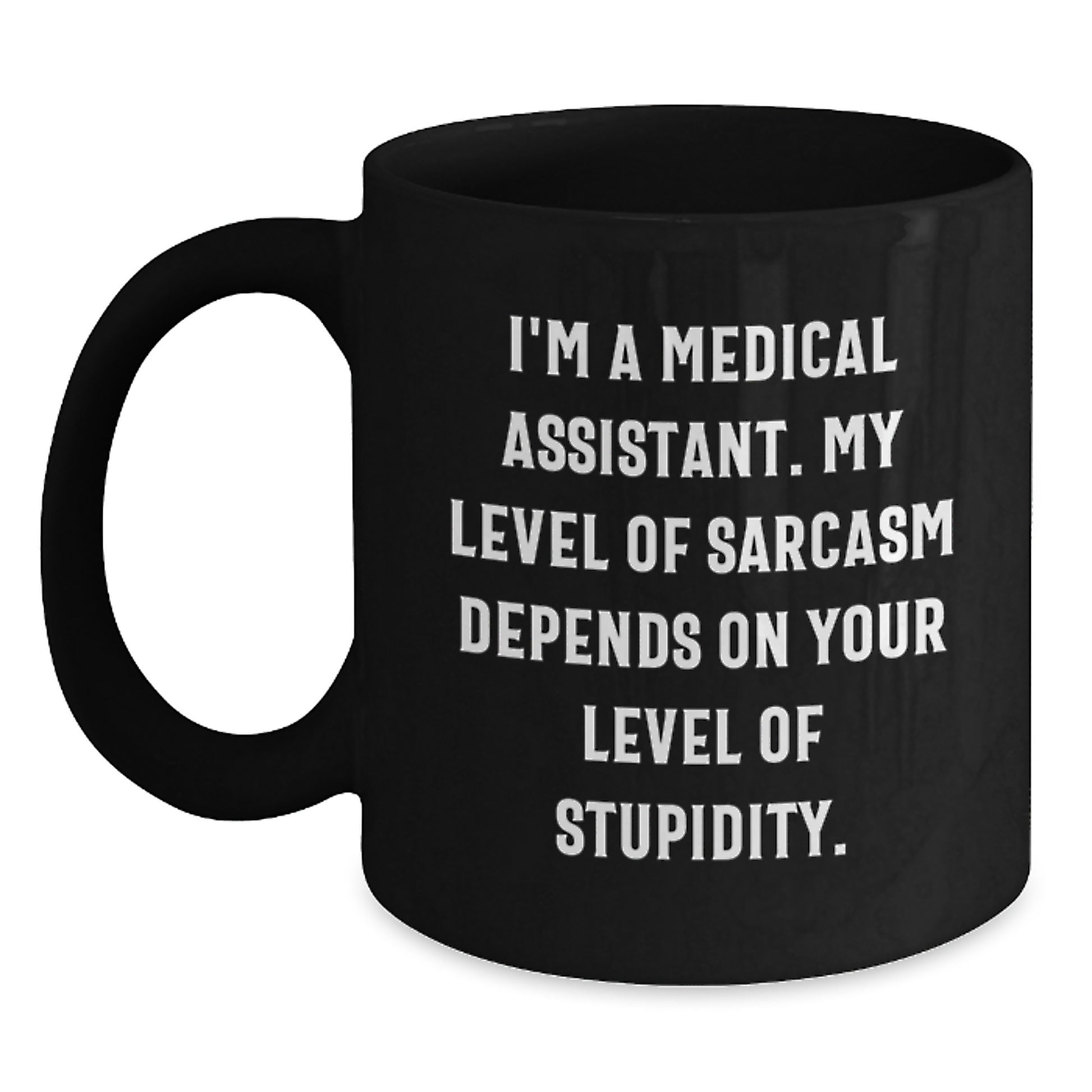 Funny Medical Assistant Gifts for Men - I'm A Medical Assistant Gifts from Friends, Black Coffee Mug, Christmas Unique Gifts - Main