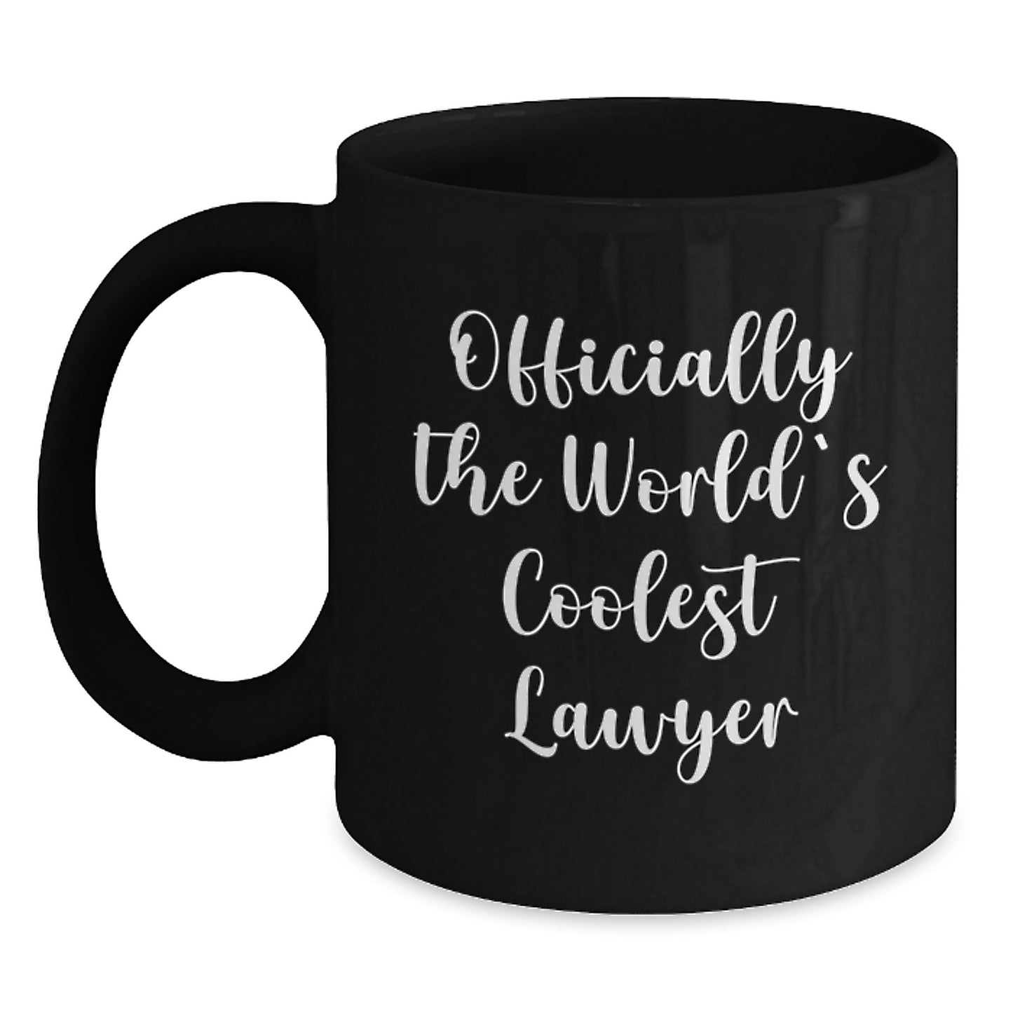 Funny Lawyer Black Coffee Mug, Officially The World's Coolest Lawyer Gifts from Friends for Lawyer - Main