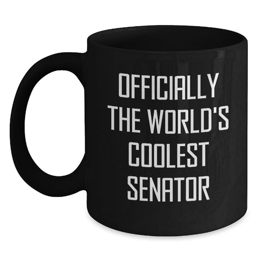 Funny Senator Gifts for Men from Friends, Christmas Unique Ideas for Senator Enthusiasts, World's Coolest Senator Coffee Mug - Main
