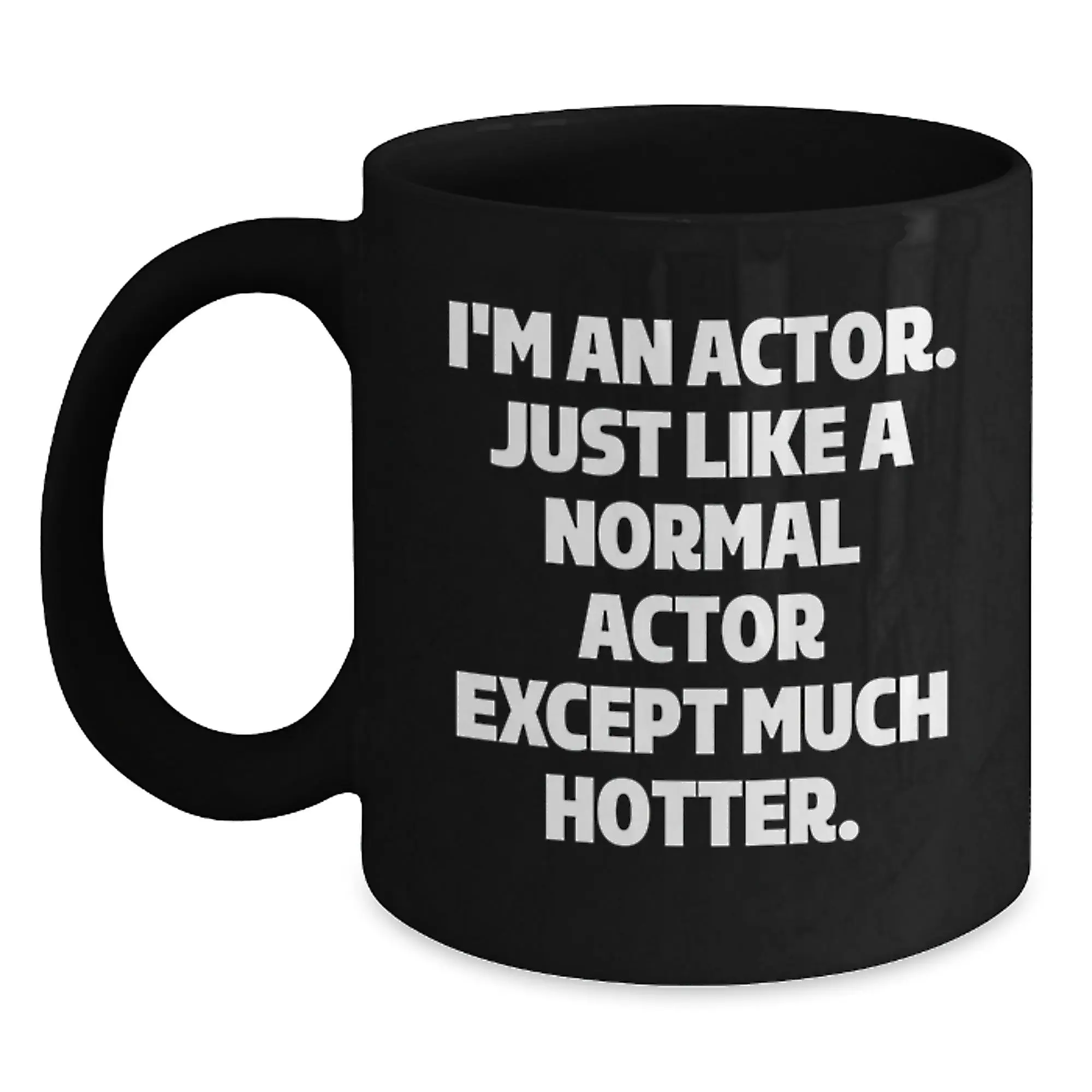 Actor Keepsake Black Coffee Mug for Him Graduation Gift with 11oz - Main