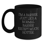 Birthday Gift for Her Barber Mug – 'I'm A Barber' Black Coffee Mug - Main