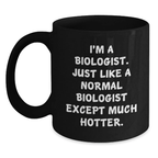 Funny Biologist Black Coffee Mugs Gifts for Biologists from Friends - Main