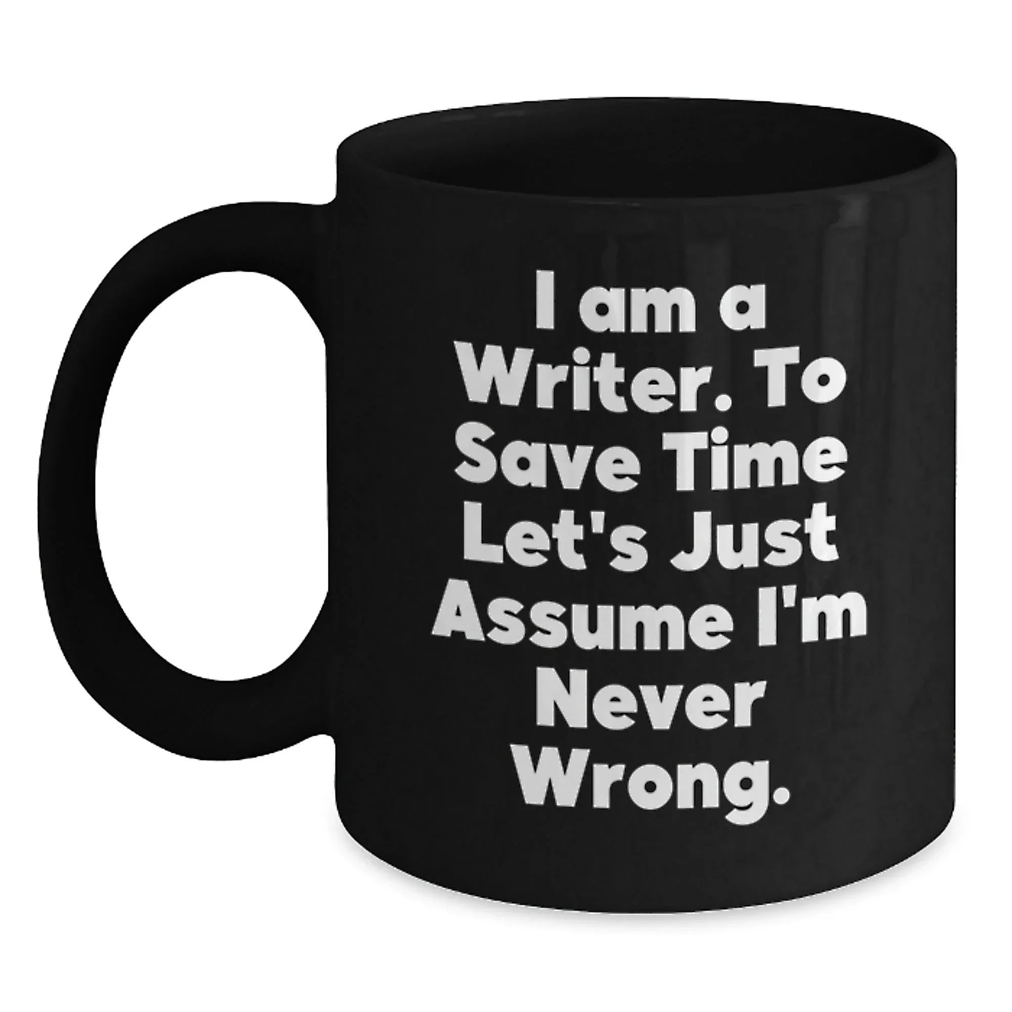 Funny Quote for Writers Black Coffee Mugs Christmas Unique Gifts from Friends to Family