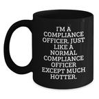 Compliance Officer Funny Quote Black Coffee Mugs Gifts from Family for Men on Father's Day - Main