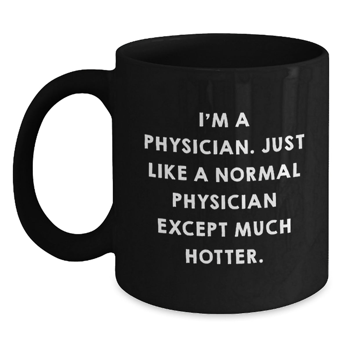 Physician Keepsake Black Coffee Mug 11oz for Him Christmas Gift Safe - Main