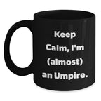 Funny Umpire Gifts from Friends for Umpire Enthusiast Black Coffee Mug