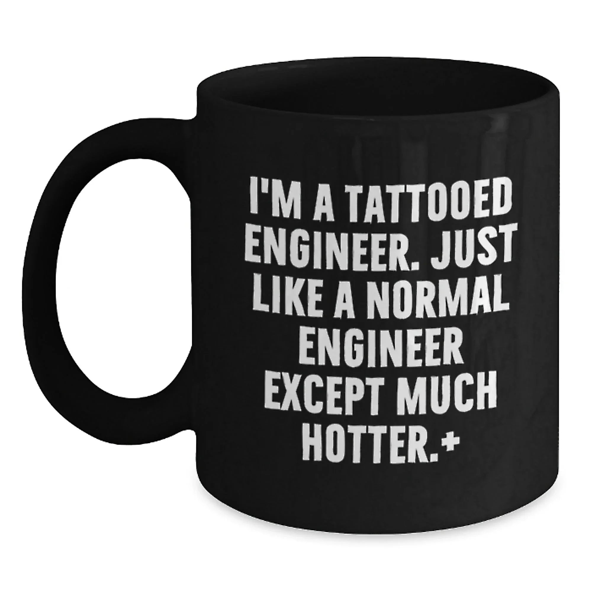 Funny Engineer Gifts for Him, Black Coffee Mug from Friends, Unique Christmas Unique Gifts for Engineer Men