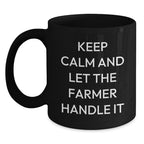 Farmer Black Coffee Mugs Funny Gift For Farmer Friends And Family Unique Gifts From Men And Women This Christmas