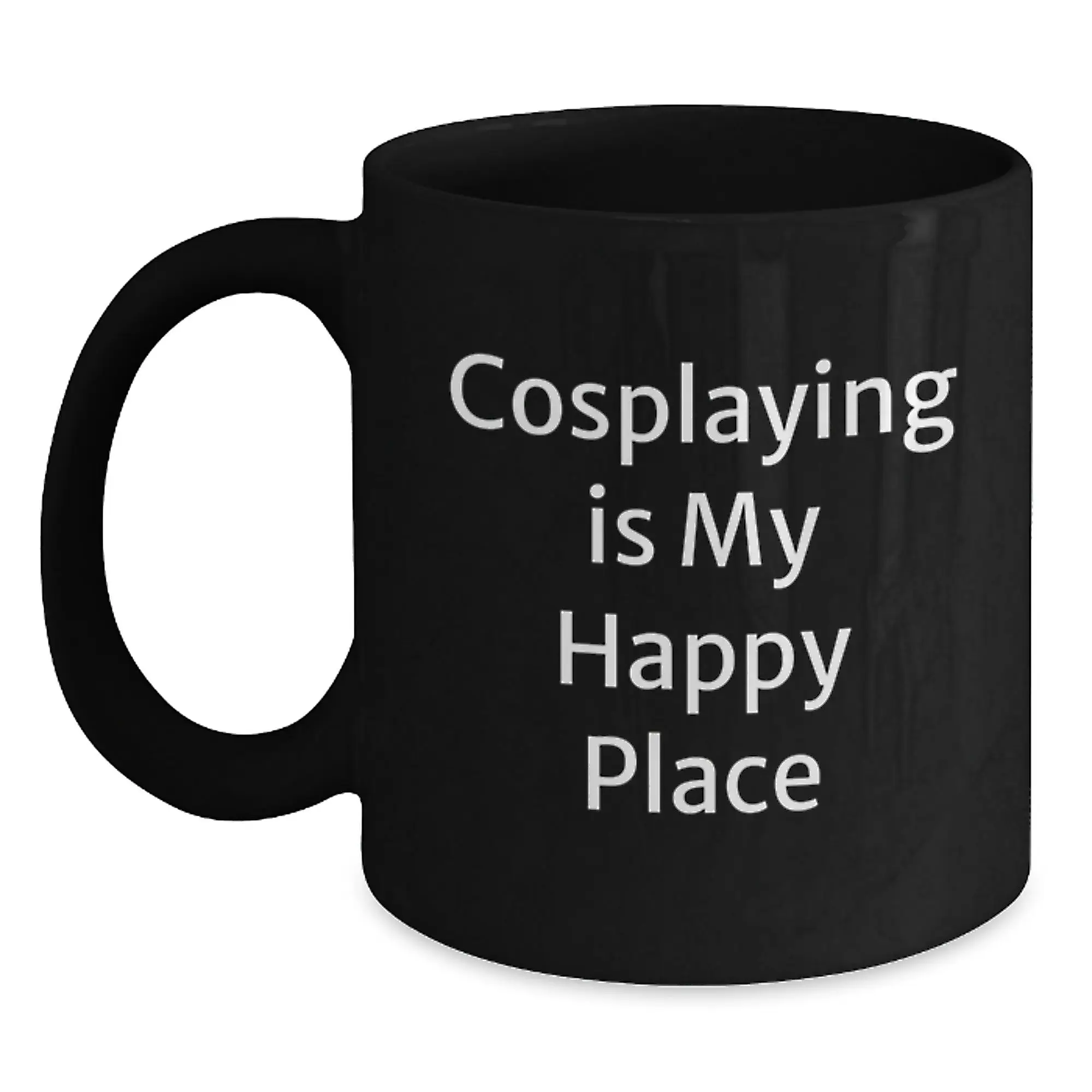 Funny Cosplaying Gifts from Friends, Unique Black Coffee Mugs for Cosplaying Enthusiasts, Perfect Graduation Unique Gifts for Men and Women - Main