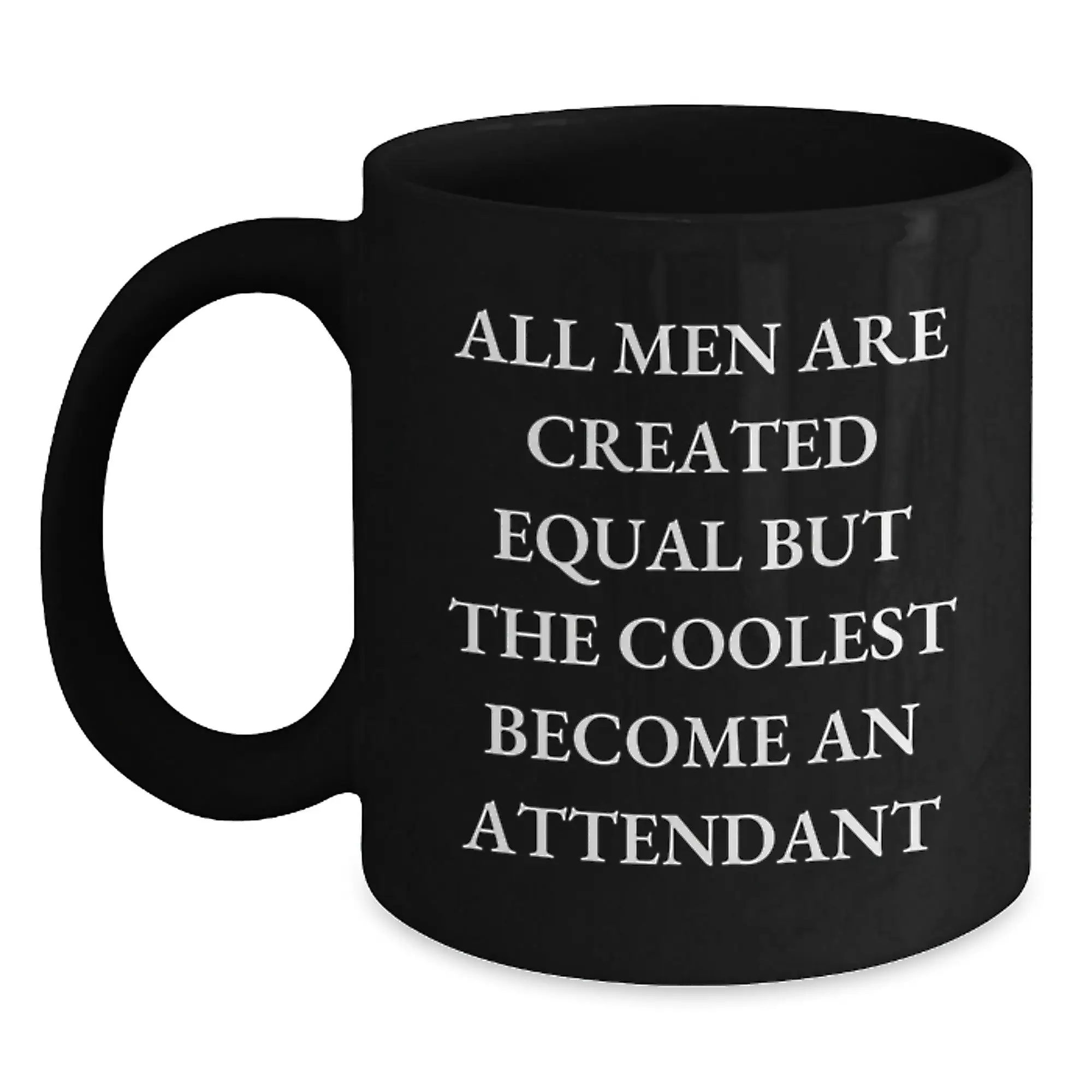 Christmas Gift for Her - Attendant Black Coffee Mug Keepsake Present - Main