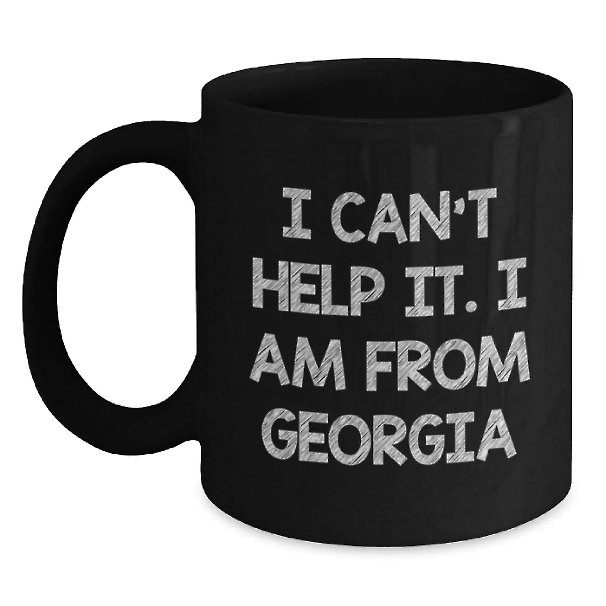 Georgia Black Coffee Mugs, Funny Quotes, Gifts from Men to Women Friends in Georgia, Unique Valentine's
