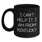 Kentucky Black Coffee Mugs Funny Quote Christmas Unique Gifts from Friends to Kentucky Lovers
