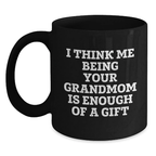 Grandmom Keepsake Black Coffee Mug for Him Birthday Gift - Main