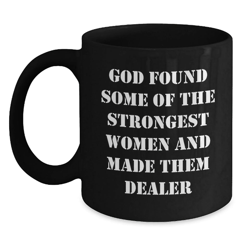 Funny Dealer Black Coffee Mugs Gifts from Men to Women Christmas Unique Presents