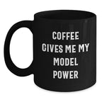 Funny Model Gifts from Friends Christmas Unique Black Coffee Mugs for Men Women